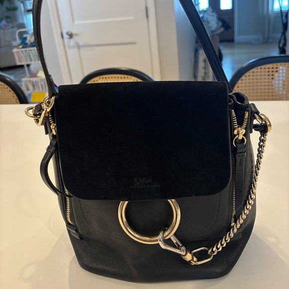 Chloe Suede Calfskin Faye Backpack - Picture 7 of 10